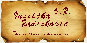 Vasiljka Radišković vizit kartica